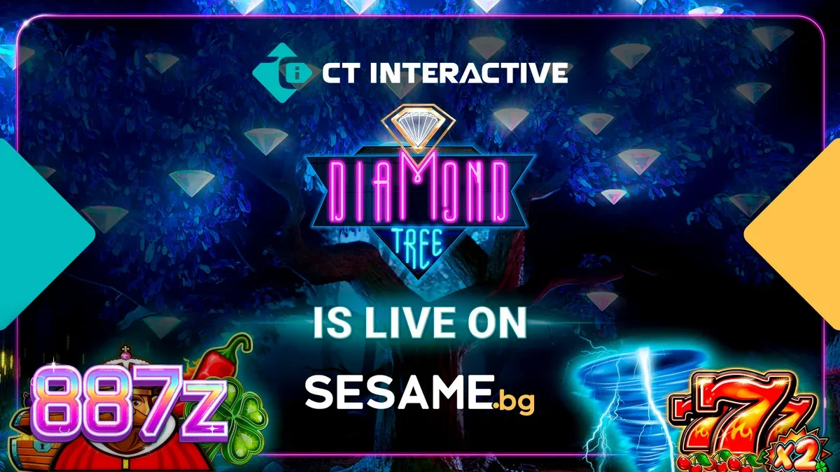 Interface do sistema Diamond Tree Jackpot em um dispositivo móvel